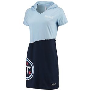 Titans Dress Women's Tennessee Titans Light Blue/Navy Mini Dress - Large NFL